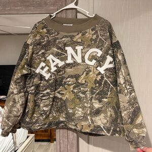 FANCY Mockneck Sweatshirt L/XL